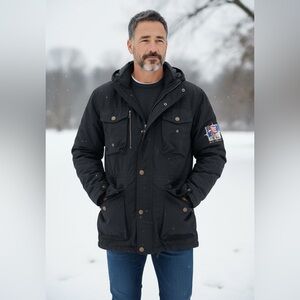 Bogner Black Hooded Winter Ski Jacket Coat With Pockets Size 38 Medium